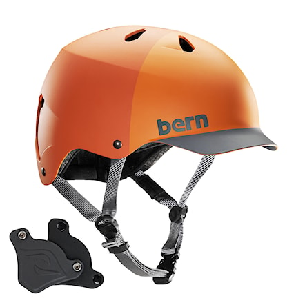 Kask wakeboardowy Bern Watts H2O matte orange hatstyle 2021 - 1
