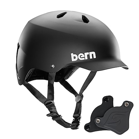 Skateboard Helmet Bern Watts H2O WEP matte black 2018 - 1