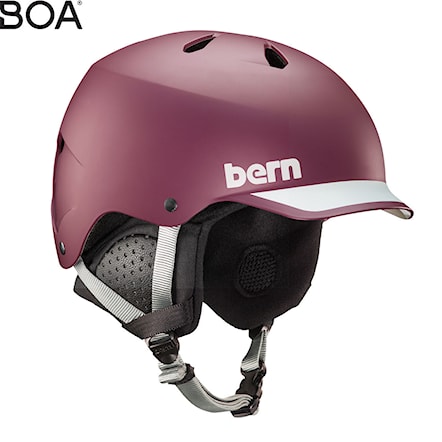 Snowboard Helmet Bern Watts matte burgundy 2020 - 1