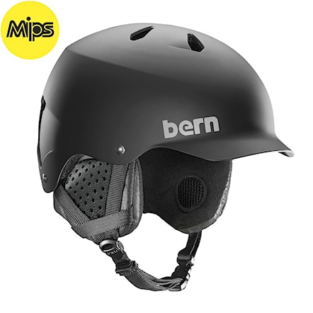 Snowboard Helmet Bern Watts Mips matte black 2019 - 1