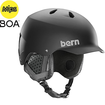 Snowboard Helmet Bern Watts Mips matte black 2020 - 1