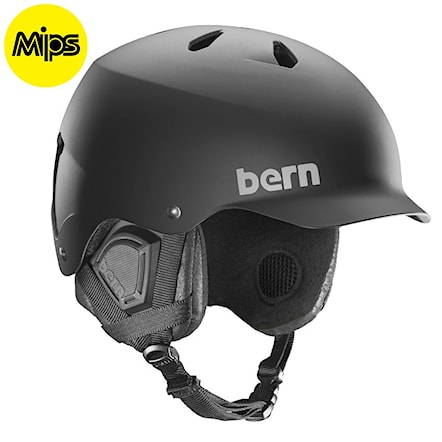Snowboard Helmet Bern Watts Mips matte black 2018 - 1