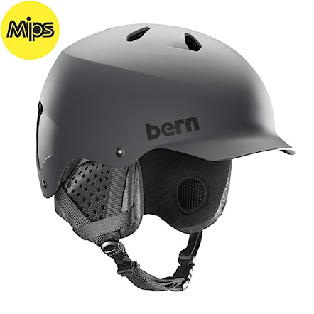 Snowboard Helmet Bern Watts Mips matte grey 2019 - 1