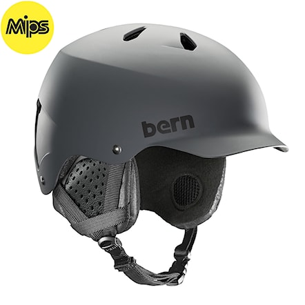 Snowboard Helmet Bern Watts Mips matte grey 2021 - 1
