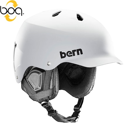 Snowboard Helmet Bern Watts satin white 2017 - 1