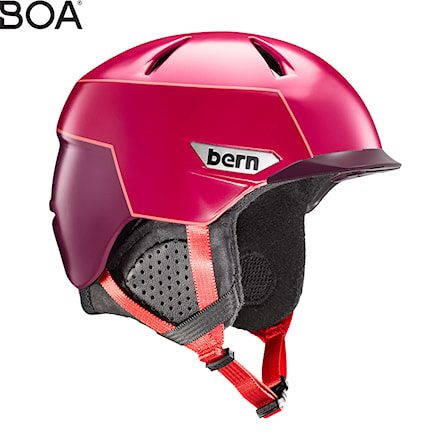 Snowboard Helmet Bern Weston Peak satin cranberry/pink 2019 - 1