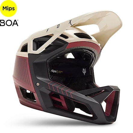 Bike Helmet Fox Proframe RS Mash bordeaux 2023 - 1