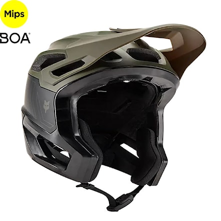 Bike Helmet Fox Dropframe Pro Runn olive green 2024 - 1