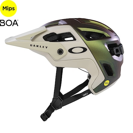 Prilba na bicykel Oakley DRT5 Maven EU satin mist silver/green colorshift 2025 - 1