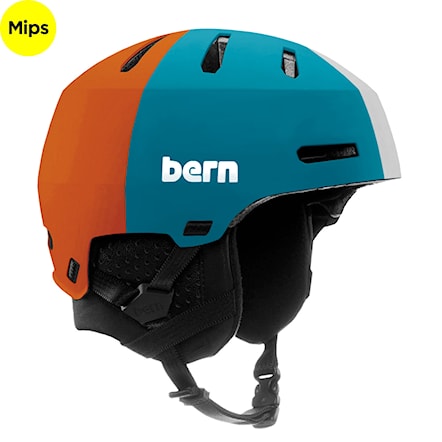 Helma na snowboard Bern Macon 2.0 Mips matte blue orange white tri-color 2025 - 1