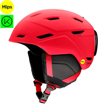 Kask snowboardowy Smith Mission Mips matte crimson geo 2025 - 1