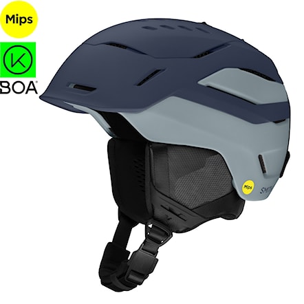 Kask snowboardowy Smith Vantage 2 Mips matte royal navy / wolf gray 2026 - 1