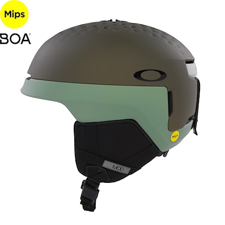 Snowboard Helmet Oakley MOD3 matte new dark brush/jade 2024 - 1