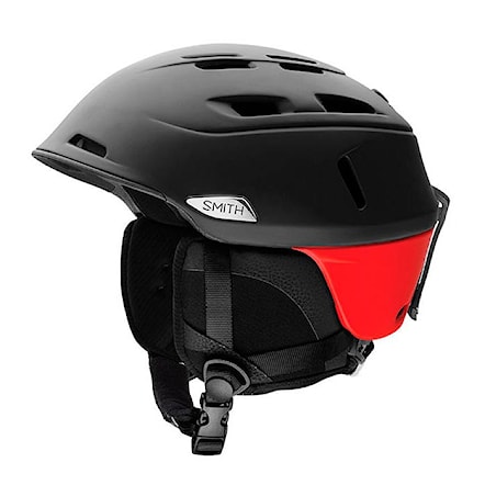 Snowboard Helmet Smith Camber matte black fire 2017 - 1