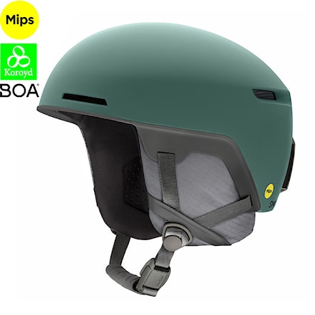 Snowboard Helmet Smith Code Mips matte alpine green 2024 - 1
