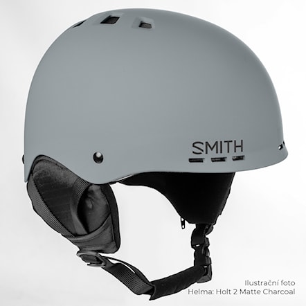 Kask snowboardowy Smith Holt 2 matte charcoal 2024 - 2
