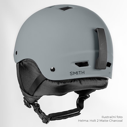 Kask snowboardowy Smith Holt 2 matte charcoal 2024 - 3