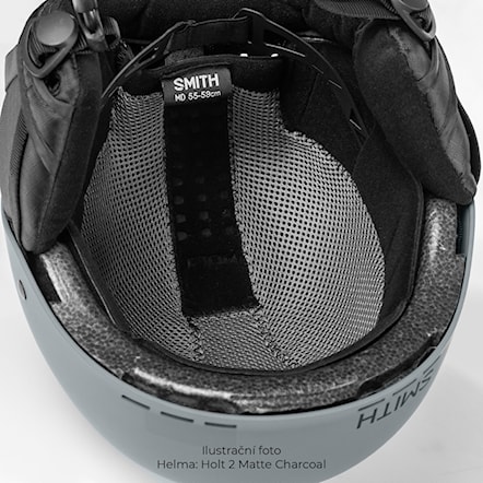 Kask snowboardowy Smith Holt 2 matte charcoal 2024 - 5