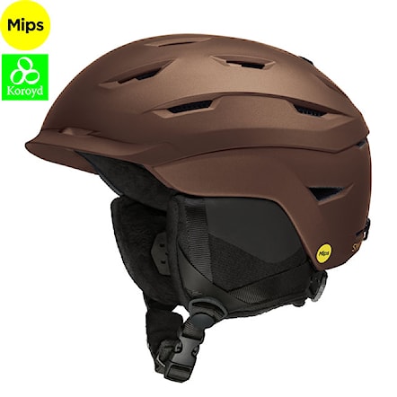Snowboard Helmet Smith Liberty Mips matte metallic sepia 2024 - 1