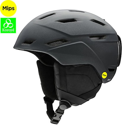 Snowboard Helmet Smith Mirage Mips matte black pearl 2024 - 1