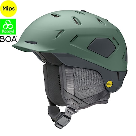 Snowboard Helmet Smith Nexus Mips matte alpine green/slate 2024 - 1