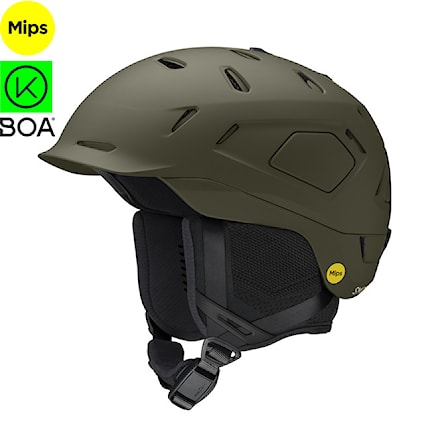 Snowboard Helmet Smith Nexus Mips matte forest 2024 - 1