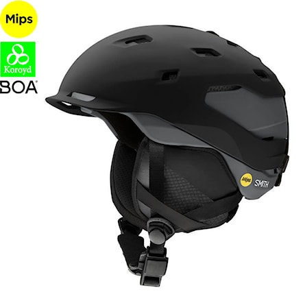 Snowboard Helmet Smith Quantum Mips matte black charcoal 2022 - 1