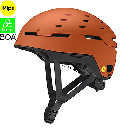Snowboard Helmet Smith Summit Mips matte carnelian/black 2024 - 1