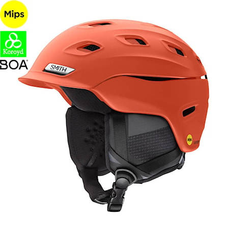 Snowboard Helmet Smith Vantage M Mips matte burnt orange 2021 - 1