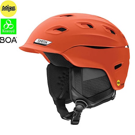 Snowboard Helmet Smith Vantage Mips matte red rock 2020 - 1