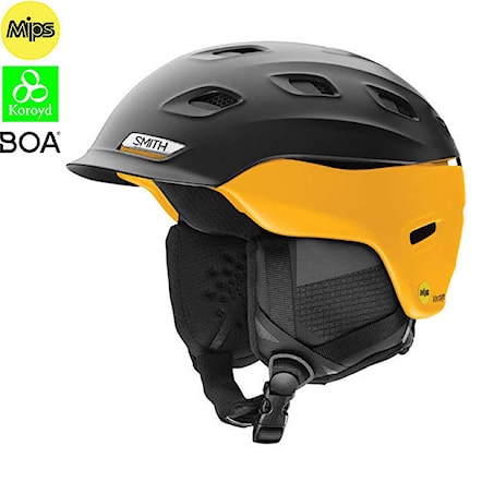 Snowboard Helmet Smith Vantage Mips mt black hornet 2020 - 1