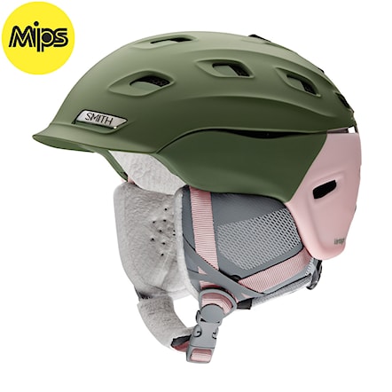 Snowboard Helmet Smith Vantage Womens Mips matte dusty pink patina 2018 - 1