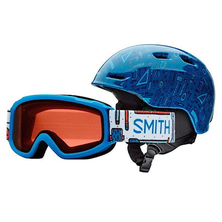 Snowboard Helmet Smith Zoom Jr/sidekick Combo lapis toolbox 2017 - 1