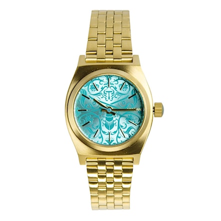 Hodinky Nixon Small Time Teller gold/blue/beetlepoint 2016 - 1