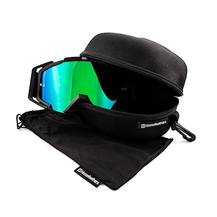 Okulary rowerowe Horsefeathers Patriot black | mirror green - 6