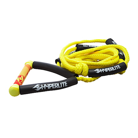 Drążek wakeboardowy Hyperlite Surf Rope W/handle yellow 2018 - 1