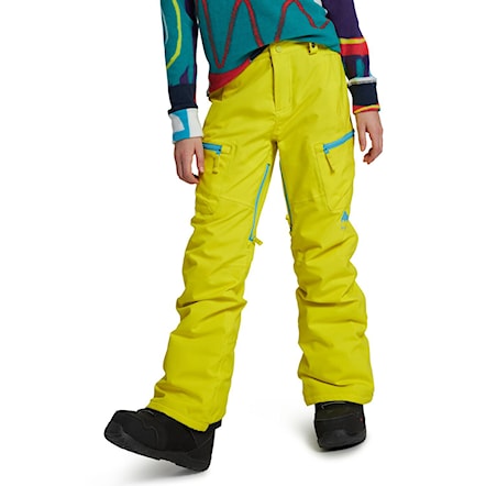 Kalhoty na snowboard Burton Girls Elite Cargo limeade 2021 - 1