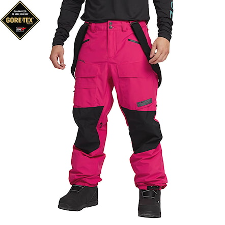 Spodnie snowboardowe Burton Gore Banshey Pant punchy pink/true black 2021 - 1