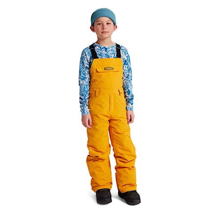 Kalhoty na snowboard Burton Kids Skylar Bib cadmium yellow 2022 - 1