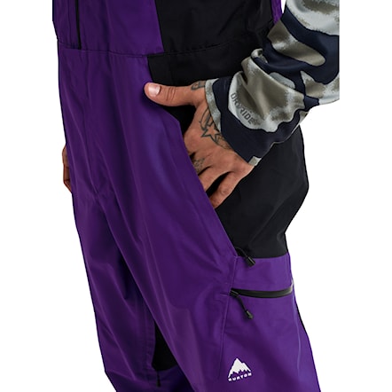 Nohavice na snowboard Burton GORE-TEX Reserve Bib prism violet/true black 2026 - 5
