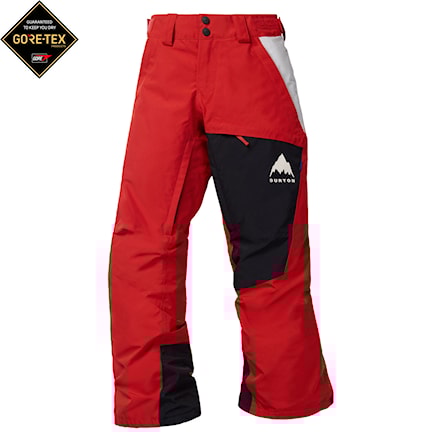 Nohavice na snowboard Burton Kids GORE-TEX Shell Pant flame scarlet/true black 2026 - 1