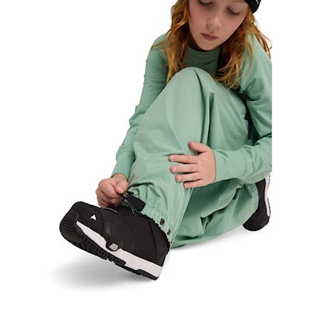 Nohavice na snowboard Burton Kids Outbeam 3L Bib soft sage/trublk 2026 - 3