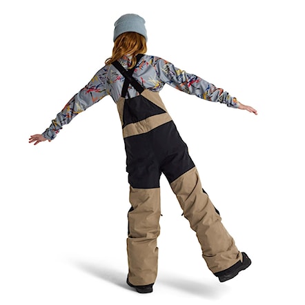 Spodnie snowboardowe Burton Kids Skylar Bib summit taupe 2026 - 4