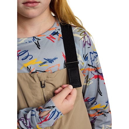 Spodnie snowboardowe Burton Kids Skylar Bib summit taupe 2026 - 7