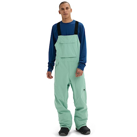 Nohavice na snowboard Burton Reserve Bib soft sage 2026 - 1