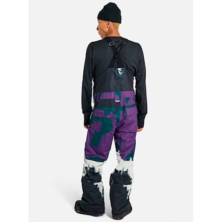 Nohavice na snowboard Burton Snowdial Bib forest chalk 2025 - 2