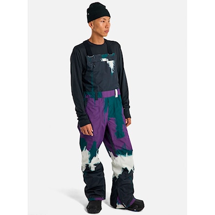 Spodnie snowboardowe Burton Snowdial Bib forest chalk 2025 - 4