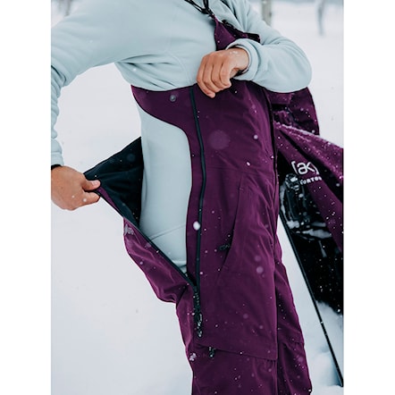 Nohavice na snowboard Burton Wms [ak] Gore Kimmy 2L Bib purple root 2025 - 4