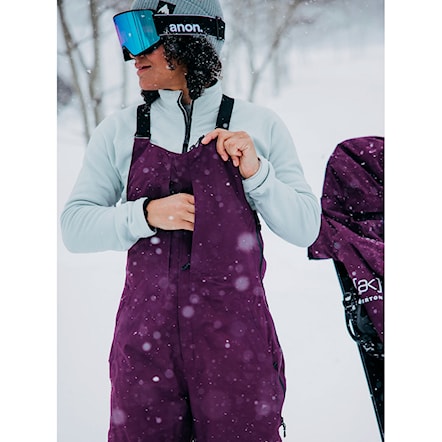 Kalhoty na snowboard Burton Wms [ak] Gore Kimmy 2L Bib purple root 2025 - 5