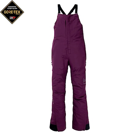 Spodnie snowboardowe Burton Wms [ak] Gore Kimmy 2L Bib purple root 2025 - 1